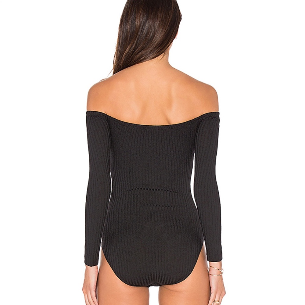 Capulet Off Shoulder Ribbed Bodysuit EUC - Picture 3 of 7